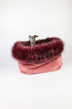Kuschelhöhle FiouStar Royal Cord Pink deluxe
